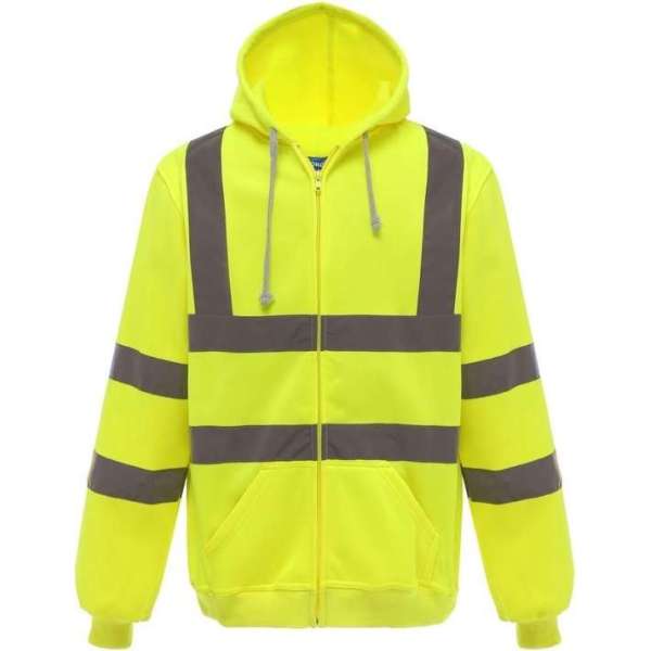 RWS vest, met rits en capuchon, S t/m 3XL L Geel RWS vest, met rits en capuchon, S t/m 3XL L Geel