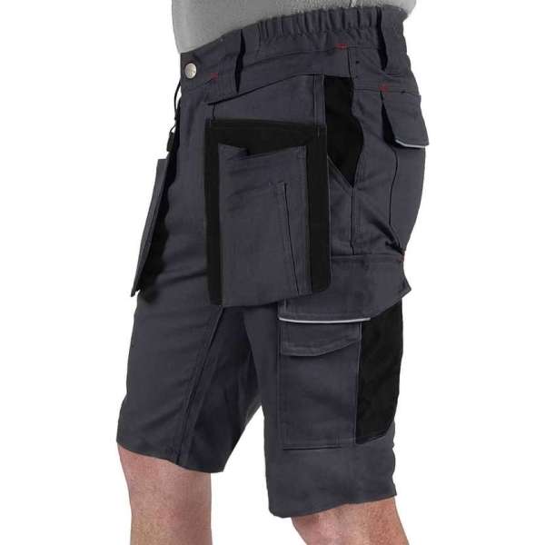 STØRVIK Stretch Korte Werkbroek Heren Antraciet Grijs - Maat L - THIJS STØRVIK Stretch Korte Werkbroek Heren Antraciet Grijs - Maat L - THIJS