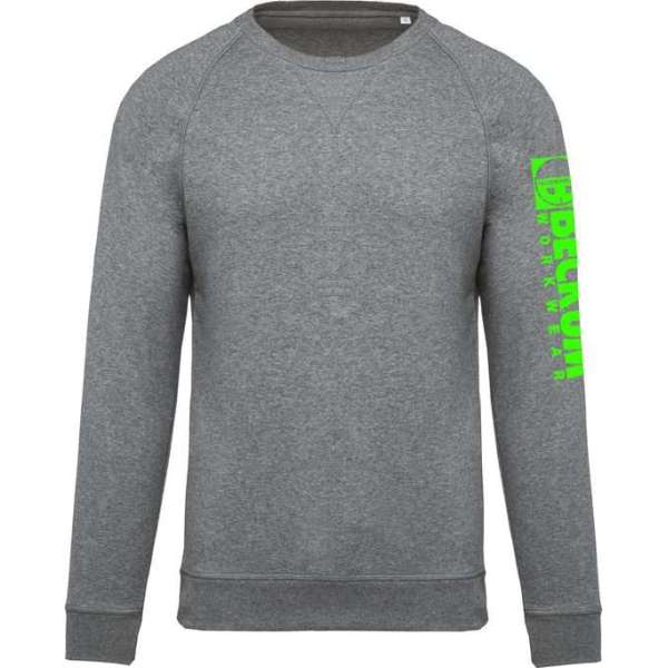 Beckum Workwear EBTR05 Sweater met logo Heather Grey S Beckum Workwear EBTR05 Sweater met logo Heather Grey S