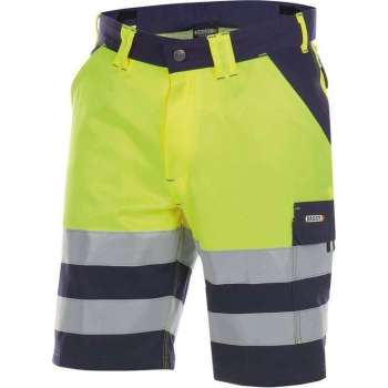 Dassy VENNA Korte Werkbroek Marineblauw/GeelNL:58 BE:54