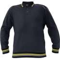 Knoxfield Polo-Sweater antraciet/geel 2XL