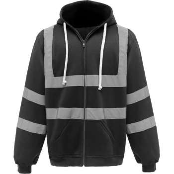 RWS vest, met rits en capuchon, S t/m 3XL XXL Zwart