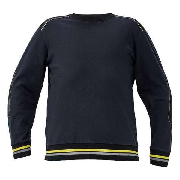 Knoxfield sweater antraciet/geel L Knoxfield sweater antraciet/geel L