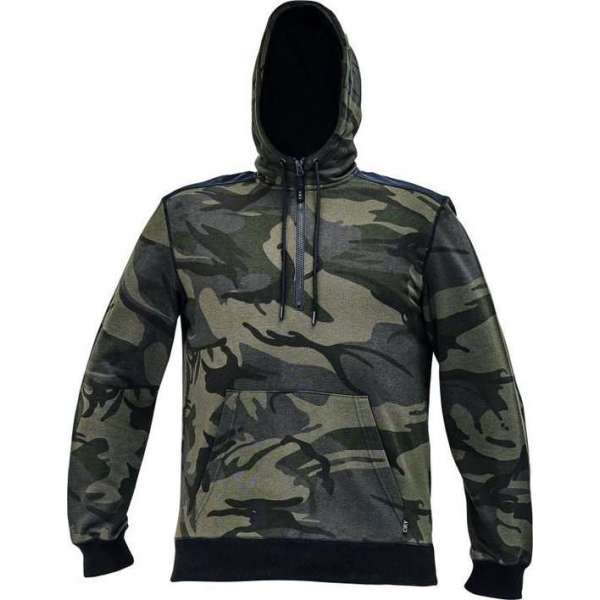Camouflage hoodie/sweater groen maat M Camouflage hoodie/sweater groen maat M