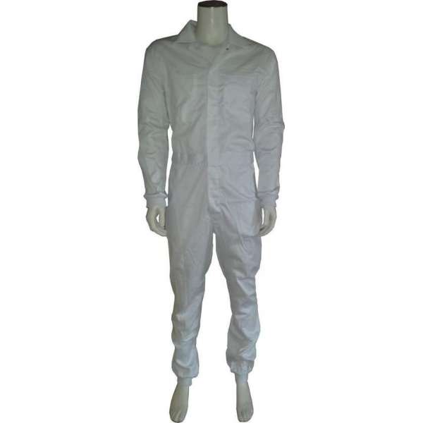 GAEVE Foodoverall polyester/katoen met manchetten wit maat 52 GAEVE Foodoverall polyester/katoen met manchetten wit maat 52