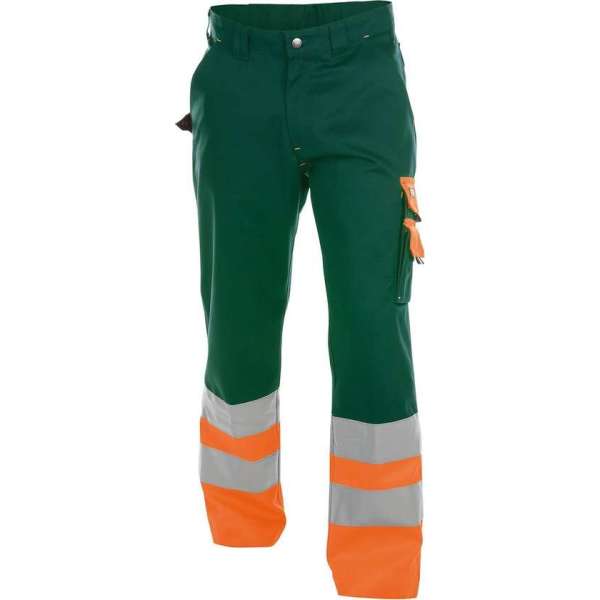 Dassy Omaha Hoge zichtbaarheidsbroek 200620 (300 g/m2) - binnenbeenlengte Standaard (81-86 cm) - Flessengroen/Fluo-Oranje - 54 Dassy Omaha Hoge zichtbaarheidsbroek 200620 (300 g/m2) - binnenbeenlengte Standaard (81-86 cm) - Flessengroen/Fluo-Oranje - 54