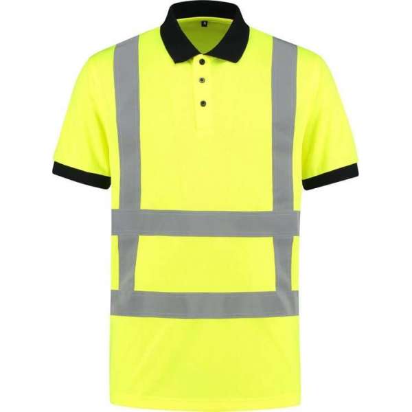 EM Traffic Poloshirt High Visibility RWS Fluor Geel - Maat 7XL EM Traffic Poloshirt High Visibility RWS Fluor Geel - Maat 7XL