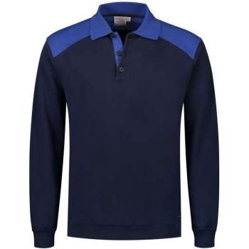 Santino Tesla 2color Polo-sweater (280g/m2) - Marine | Blauw - L