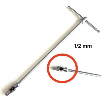 Mannelijk verstelbaar t-greep schroevendraaier - ½ mm