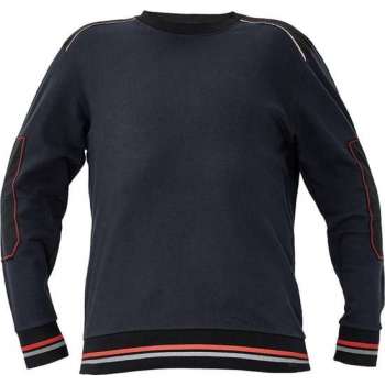 Knoxfield sweater antraciet/rood L