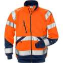 Fristads sweatjack 126534 fluororanje/marine