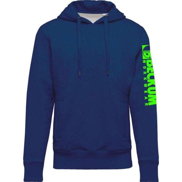 Beckum Workwear EBTR06 Hooded sweater met logo Ocean Blue L Beckum Workwear EBTR06 Hooded sweater met logo Ocean Blue L