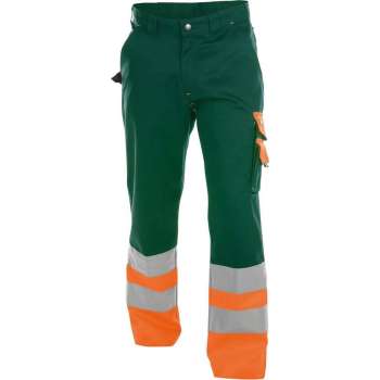 Dassy Omaha Hoge zichtbaarheidsbroek 200620 (300 g/m2) - binnenbeenlengte Standaard (81-86 cm) - Flessengroen/Fluo-Oranje - 53