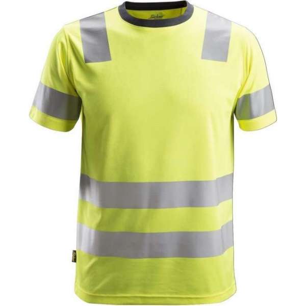 Snickers Workwear Dames Stretch T-shirt 2530 High Vis Geel S Snickers Workwear Dames Stretch T-shirt 2530 High Vis Geel S
