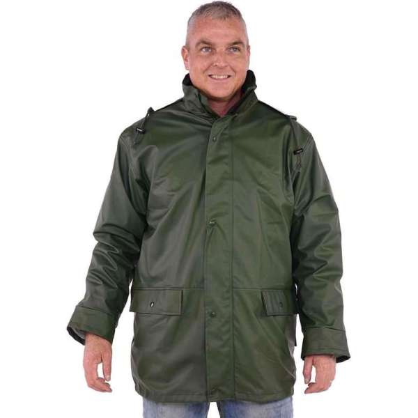 STØRVIK Regenjas Heren Donkergroen - Maat 2XL - UPPSALA STØRVIK Regenjas Heren Donkergroen - Maat 2XL - UPPSALA