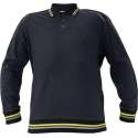 Knoxfield Polo-Sweater antraciet/geel L