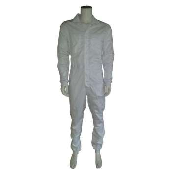 GAEVE Food overall polyester/katoen met manchetten wit maat 44