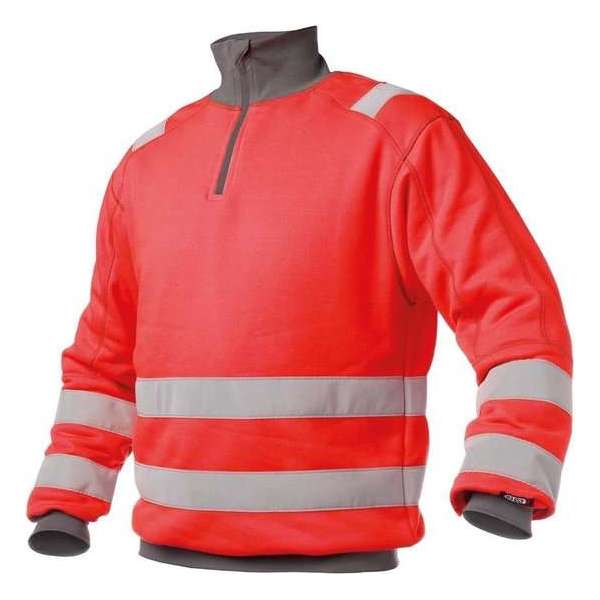 DASSY Denver Reflecterende Sweater Rood/Grijs DASSY Denver Reflecterende Sweater Rood/Grijs