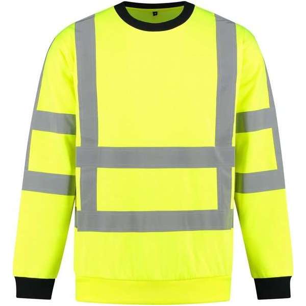 Yoworkwear Sweater RWS Fluor Geel - Maat XXL Yoworkwear Sweater RWS Fluor Geel - Maat XXL
