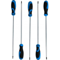 BRILLIANT TOOLS 5-delige Schroevendraaierset extra lang TX