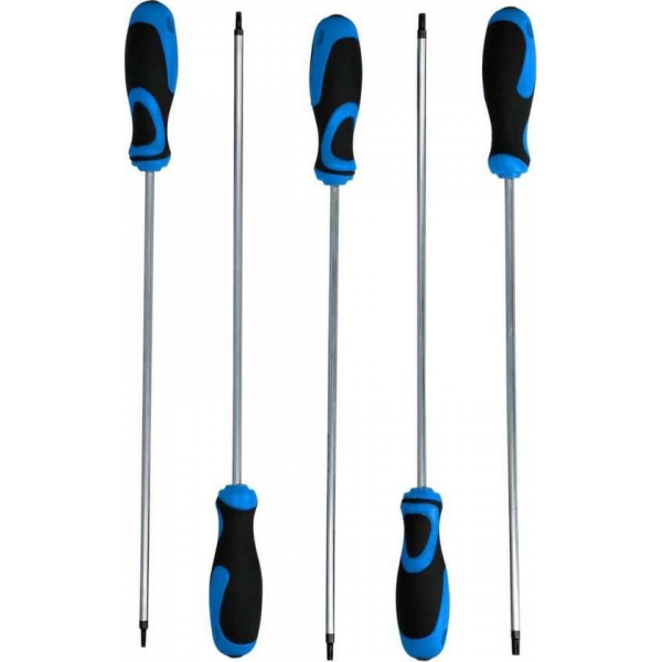 BRILLIANT TOOLS 5-delige Schroevendraaierset extra lang TX BRILLIANT TOOLS 5-delige Schroevendraaierset extra lang TX