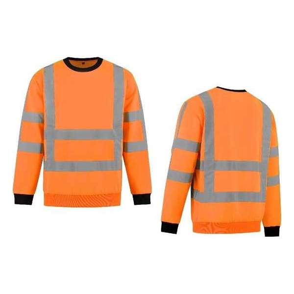 Sweater High Visibility RWS FluoOranje maat S Sweater High Visibility RWS FluoOranje maat S