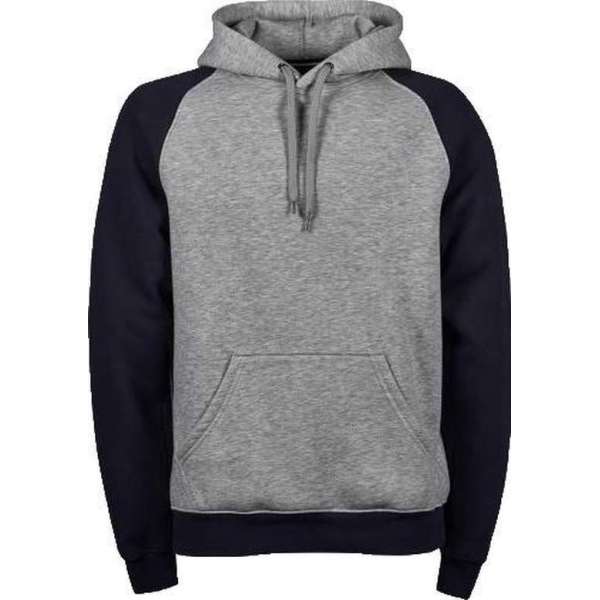 Tee Jays TWO-TONE HOODED Sweatshirt Grijs/MarineblauwS Tee Jays TWO-TONE HOODED Sweatshirt Grijs/MarineblauwS