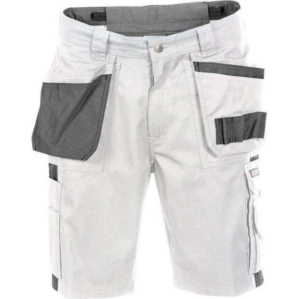 DASSY Monza Schilders Korte Werkbroek Wit/Grijs DASSY Monza Schilders Korte Werkbroek Wit/Grijs