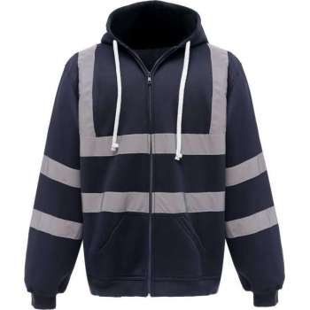 RWS vest, met rits en capuchon, S t/m 3XL XL Marineblauw