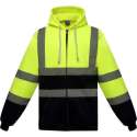RWS vest, met rits en capuchon, S t/m 3XL L Geel/Marineblauw