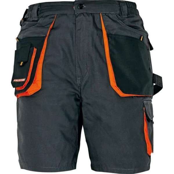 CRV Emerton Korte Werkbroek 03100003 - Zwart/Oranje - 56 CRV Emerton Korte Werkbroek 03100003 - Zwart/Oranje - 56