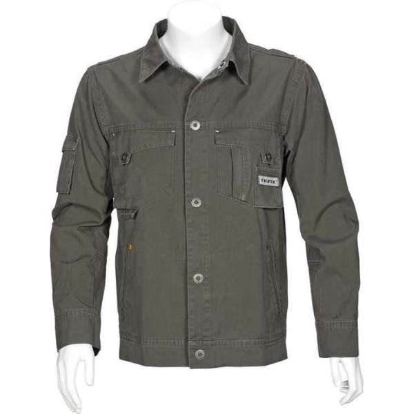 T'RIFFIC STORM Combi jack Canvas wash 100% katoen Olijfgroen - Maat 64 T'RIFFIC STORM Combi jack Canvas wash 100% katoen Olijfgroen - Maat 64