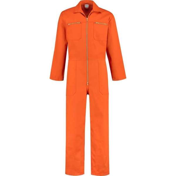 GAEVE Overall 100% katoen met rits oranje maat 56 GAEVE Overall 100% katoen met rits oranje maat 56