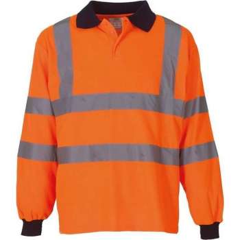 RWS polo met lange mouwen, in verschillende maten 4XL Oranje