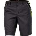 Knoxfield short / werkbroek kort antraciet/geel maat 48