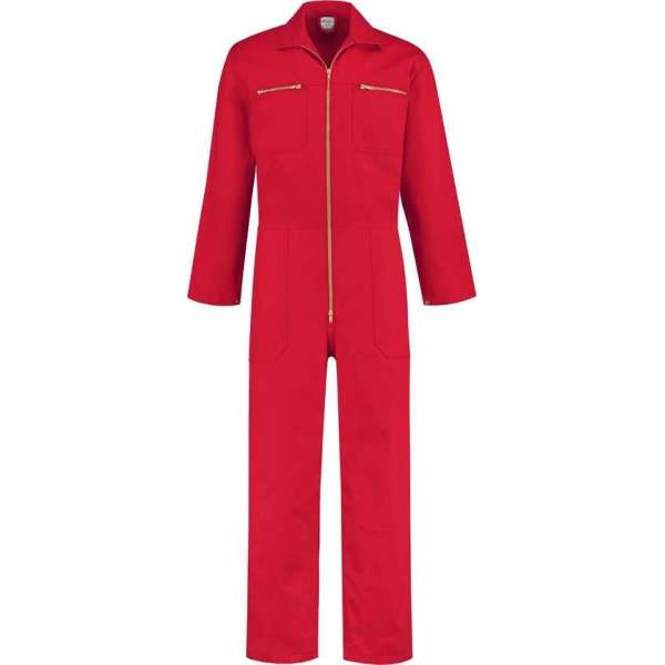 GAEVE Overall 100% katoen met rits rood maat 60 GAEVE Overall 100% katoen met rits rood maat 60