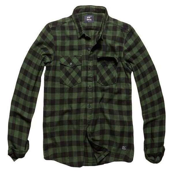 Vintage Industries Harley shirt green Vintage Industries Harley shirt green