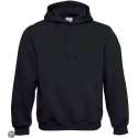 B&C Hooded Sweater 80/20 Black, maat S