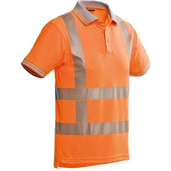 Santino poloshirt Venice met RWS reflectie - 200172 - fluor oranje - maat 3XL Santino poloshirt Venice met RWS reflectie - 200172 - fluor oranje - maat 3XL
