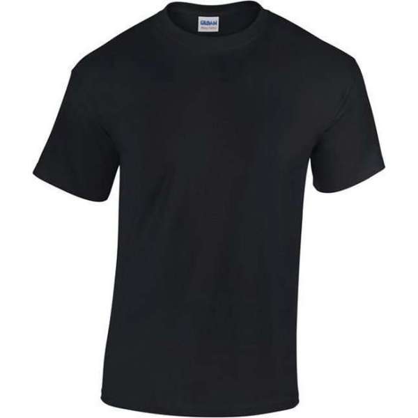 Gildan Heavy Cotton T-shirt 180 GSM, Kleur Zwart, Maat XL (6 Stuks) Gildan Heavy Cotton T-shirt 180 GSM, Kleur Zwart, Maat XL (6 Stuks)