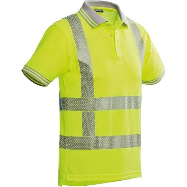 Santino poloshirt Venice met RWS reflectie - 200172 - fluor geel - maat L Santino poloshirt Venice met RWS reflectie - 200172 - fluor geel - maat L