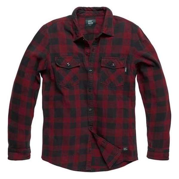 Vintage Industries Globe heavyweight shirt red Vintage Industries Globe heavyweight shirt red
