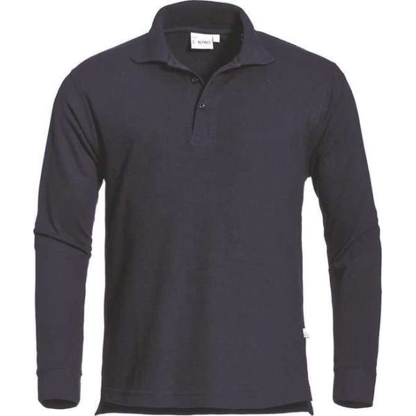 Santino Matt Polo-shirt lange mouwen - Marine - L Santino Matt Polo-shirt lange mouwen - Marine - L