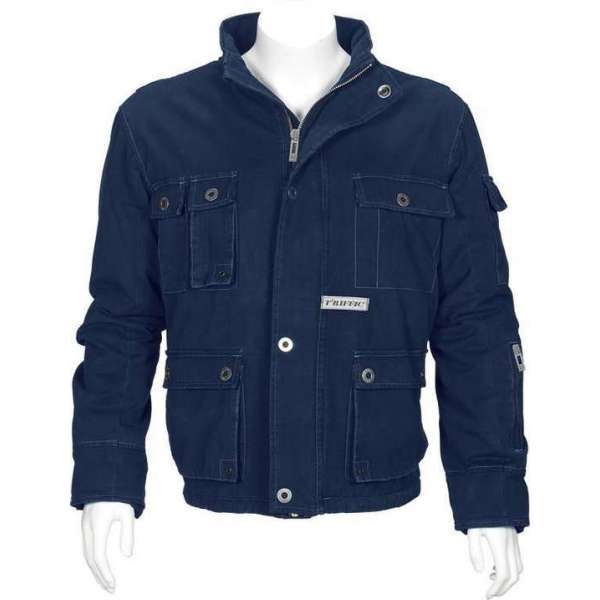 T'riffic Storm Jack Canvas coat 100% katoen Marine - Maat XS T'riffic Storm Jack Canvas coat 100% katoen Marine - Maat XS