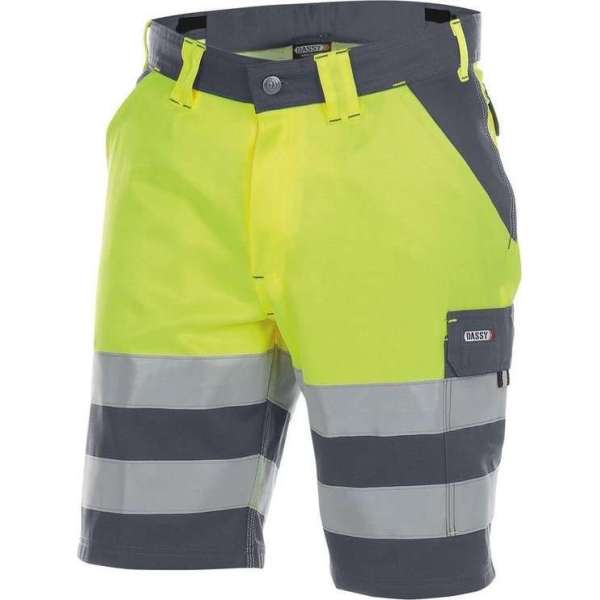 Dassy Venna Hoge zichtbaarheidsshort 250030 - Cementgrijs/Fluogeel - 48 Dassy Venna Hoge zichtbaarheidsshort 250030 - Cementgrijs/Fluogeel - 48
