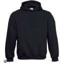 B&C Hooded Sweater 80/20 Black, maat XL