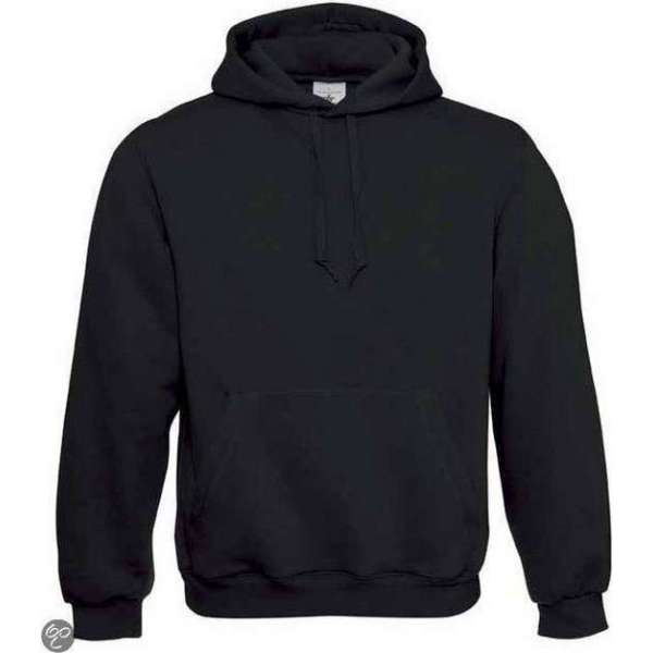 B&C Hooded Sweater 80/20 Black, maat XL B&C Hooded Sweater 80/20 Black, maat XL