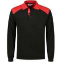Santino Tesla 2color Polo-sweater (280g/m2) - Zwart | Rood - 5XL