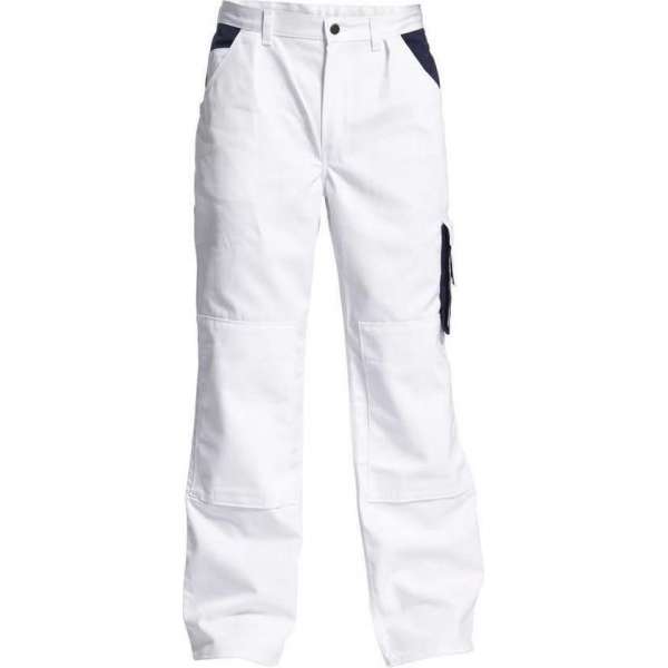 F. Engel 2600-785 Broek Wit/Marineblauw maat 48 F. Engel 2600-785 Broek Wit/Marineblauw maat 48
