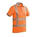 Santino poloshirt Venice met RWS reflectie - 200172 - fluor oranje - maat 5XL